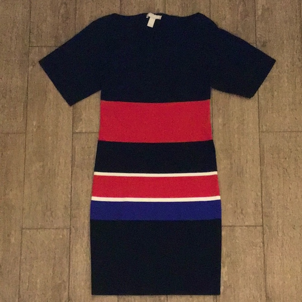 Banana Republic knitted color block dress